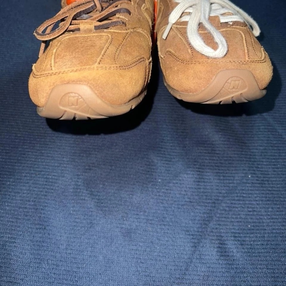 Miu Miu Brown Suede Sneakers with Contrast Laces - Picture 9 of 9